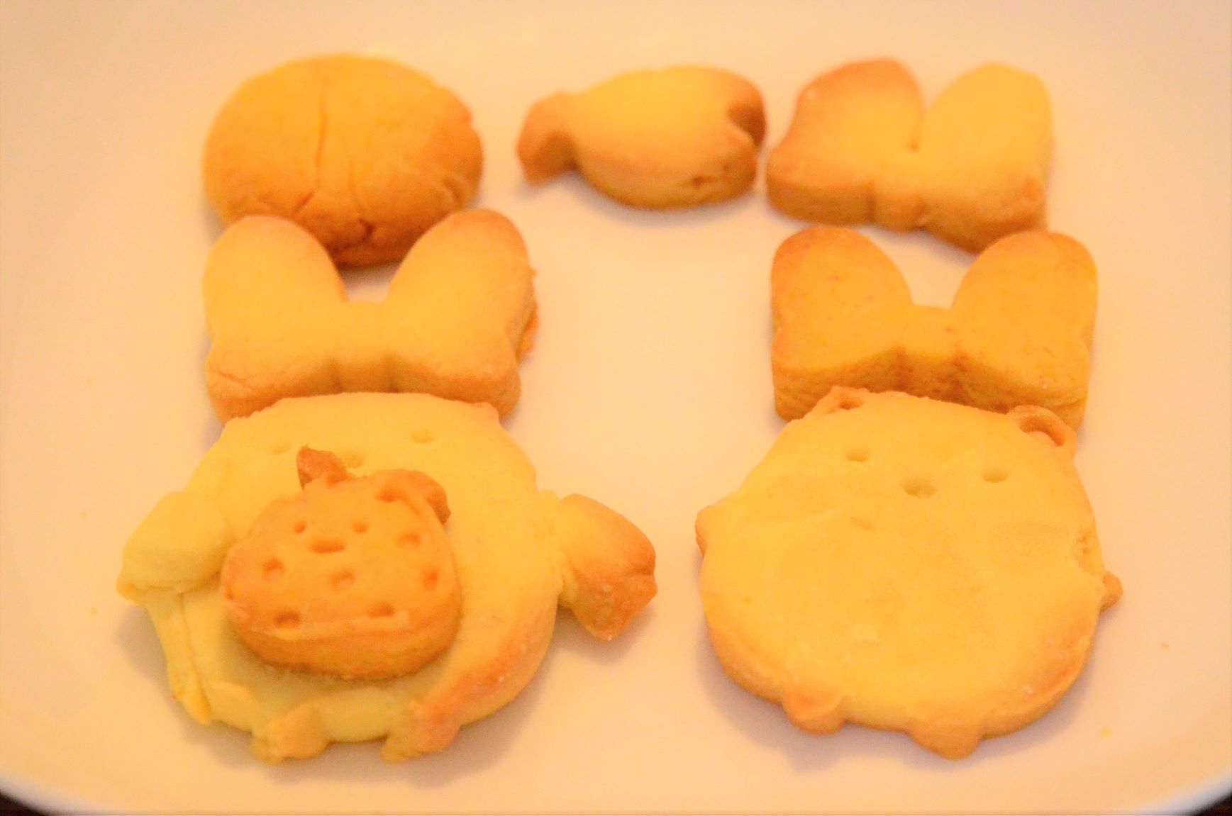 Homemade cookies in the shape of Sumikko Gurashi
