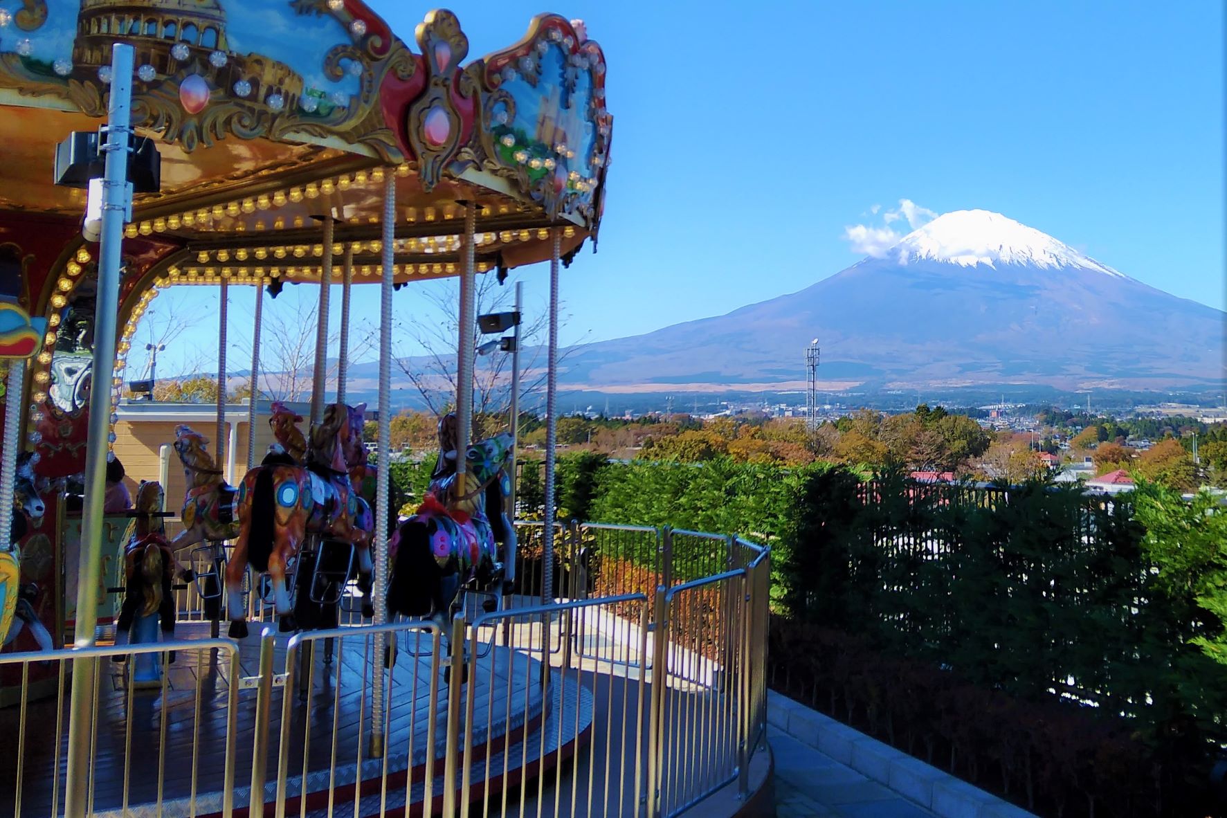 Carousel and Mt. Fuji